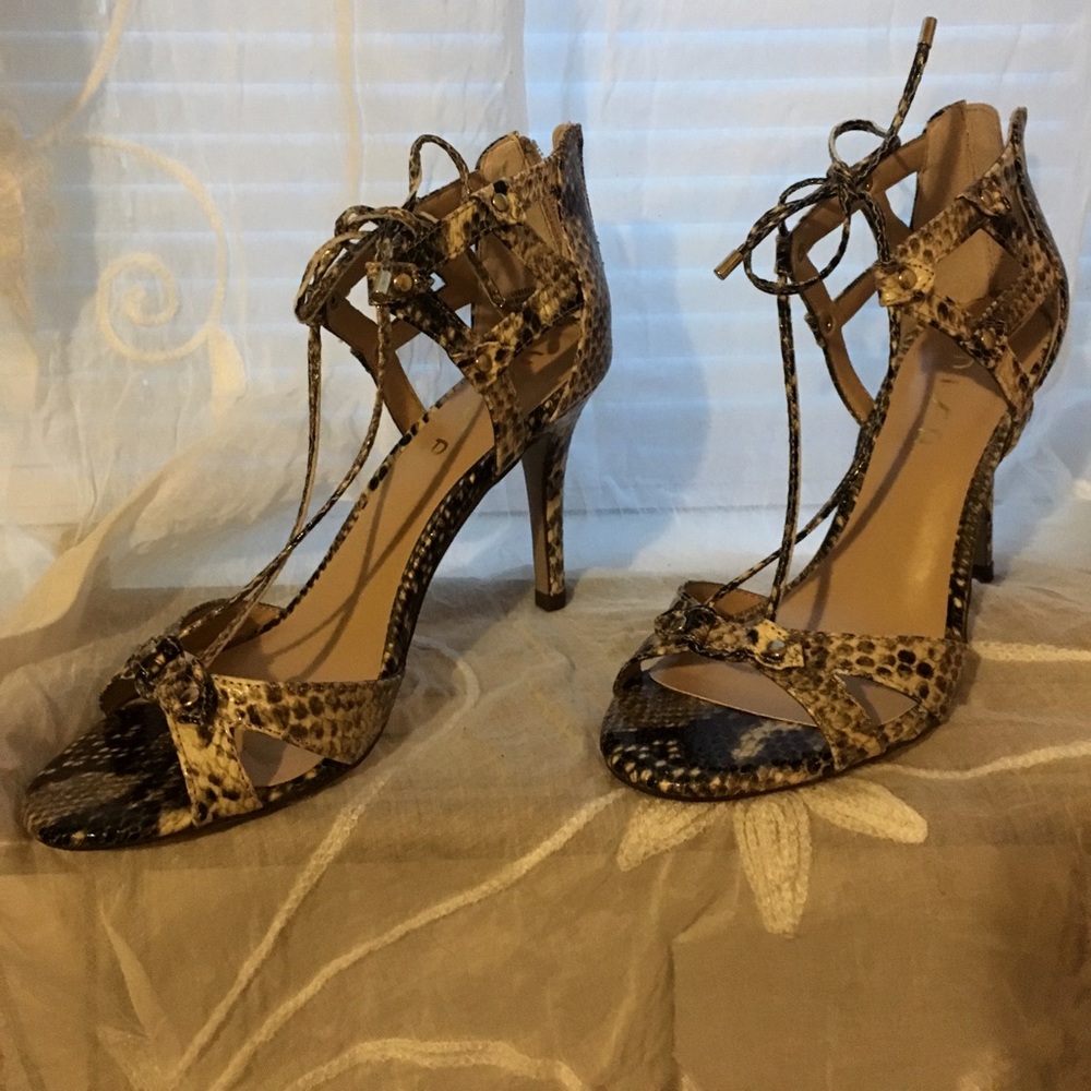 Animal print sandals